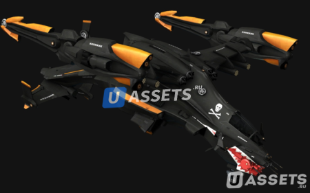 Copperhead: Sci-fi Vehicle, Next Gen 3D Model