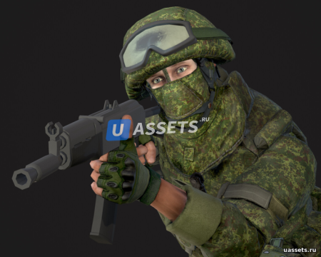 Soldier in equipment Ratnik