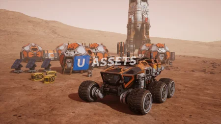 Mars Colony Props and Vehicle