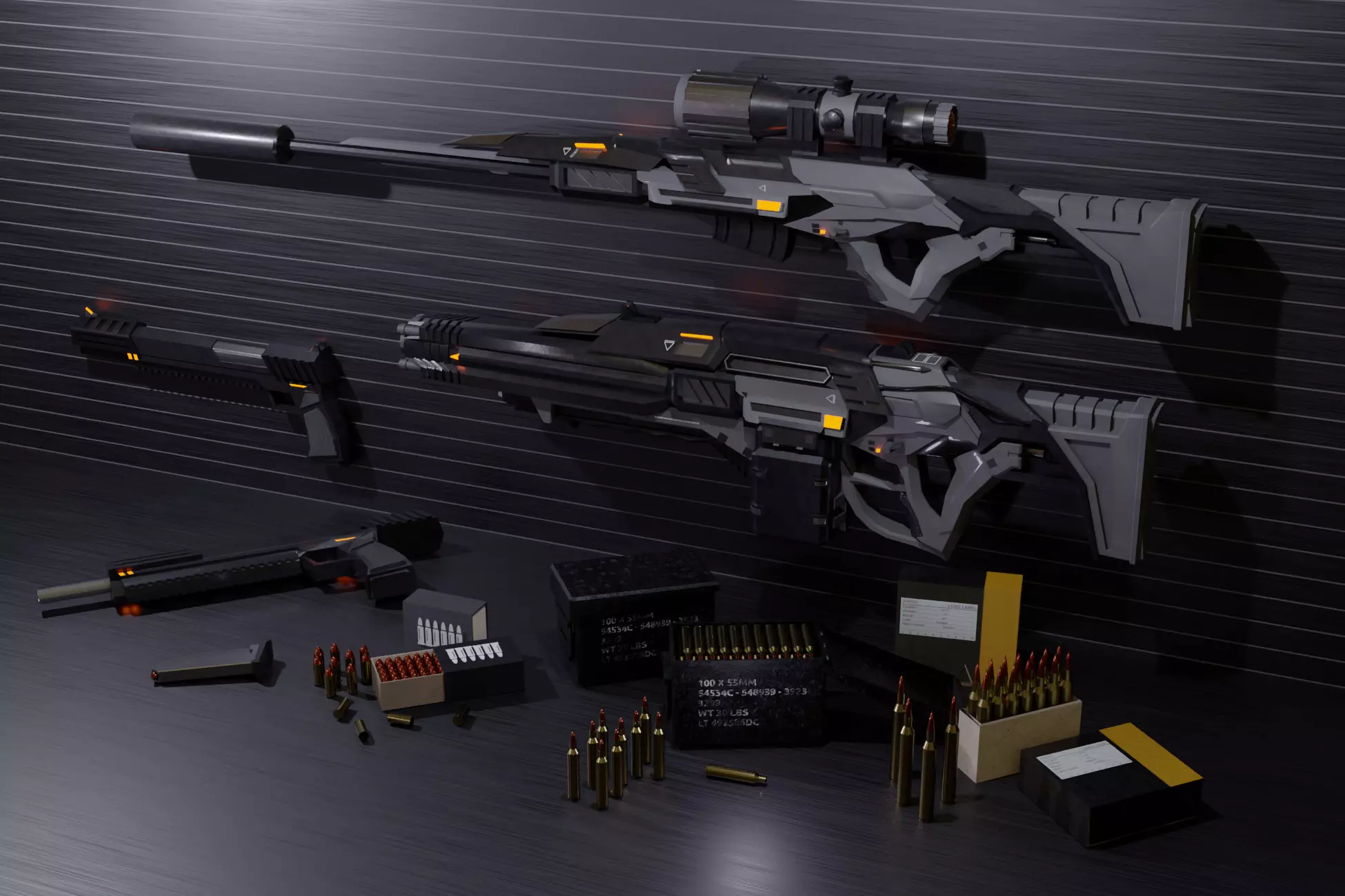 Futuristic Scifi Weapons Pack