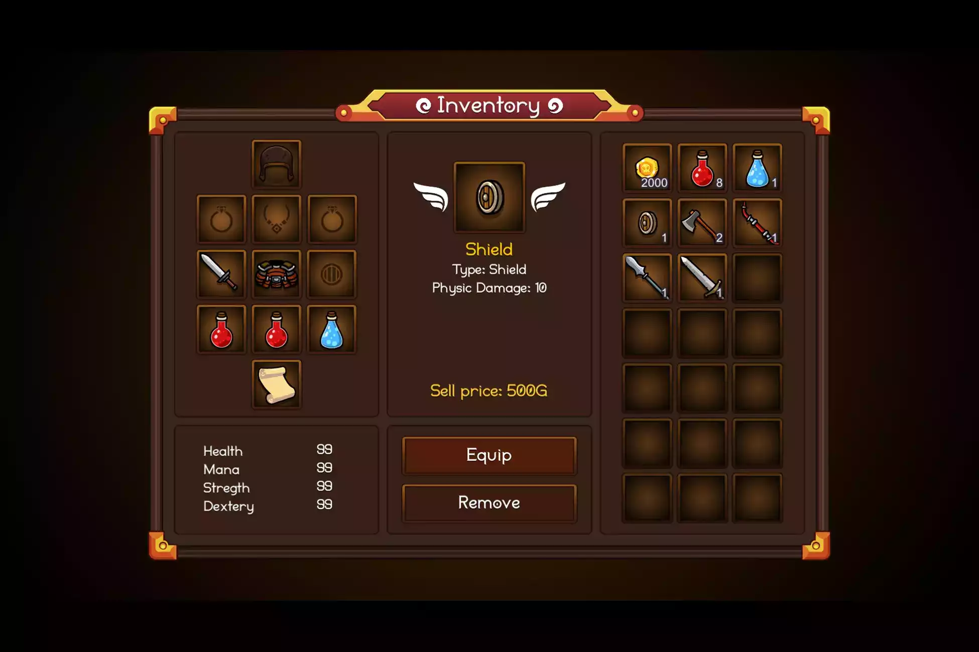 Fantasy Inventory System