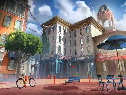 Modular Stylized Colonial Town