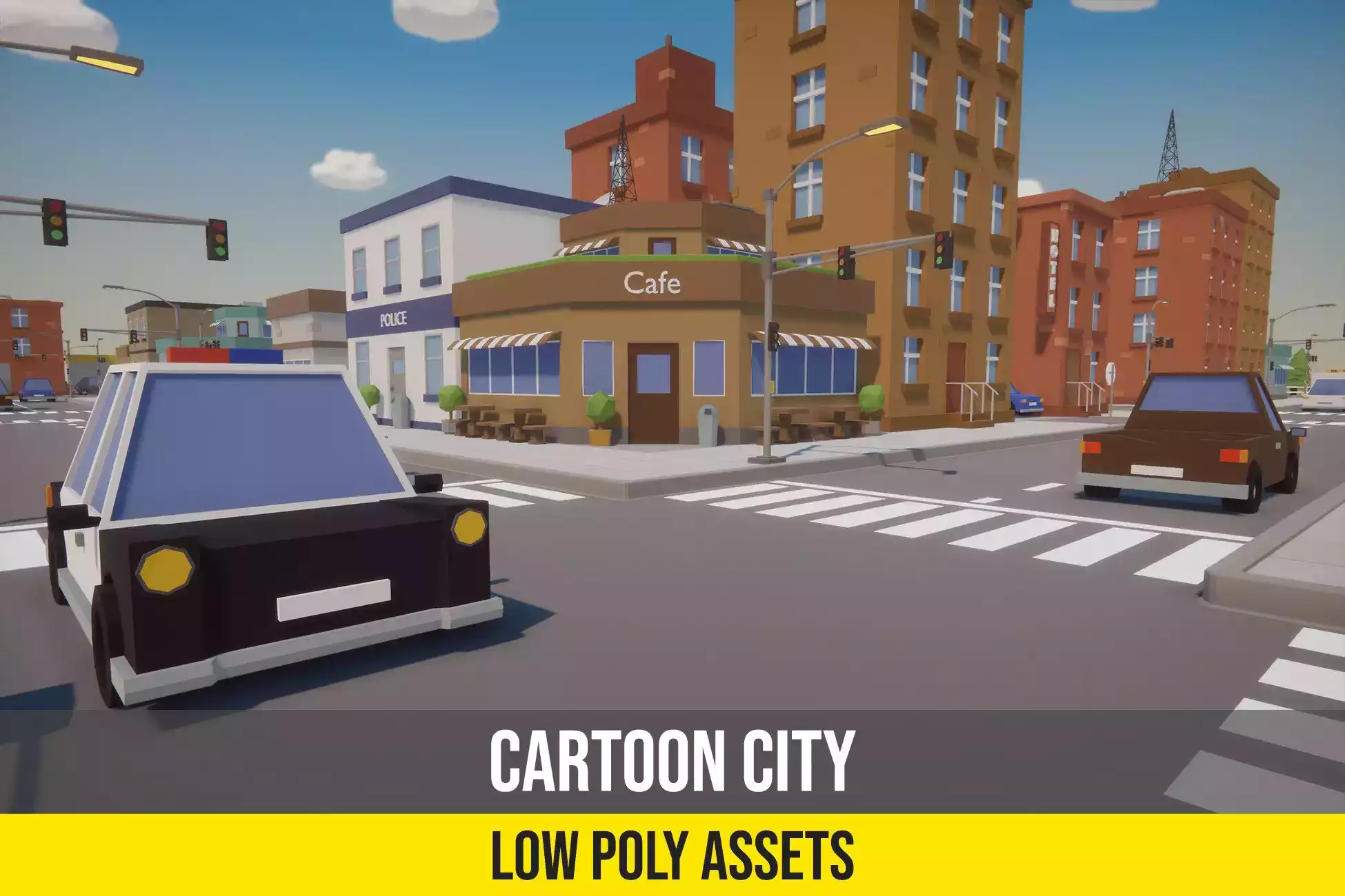 Cartoon Low Poly City Pack