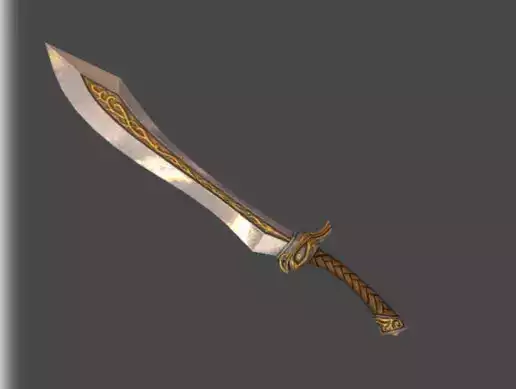 Golden Noble Fantasy Blade