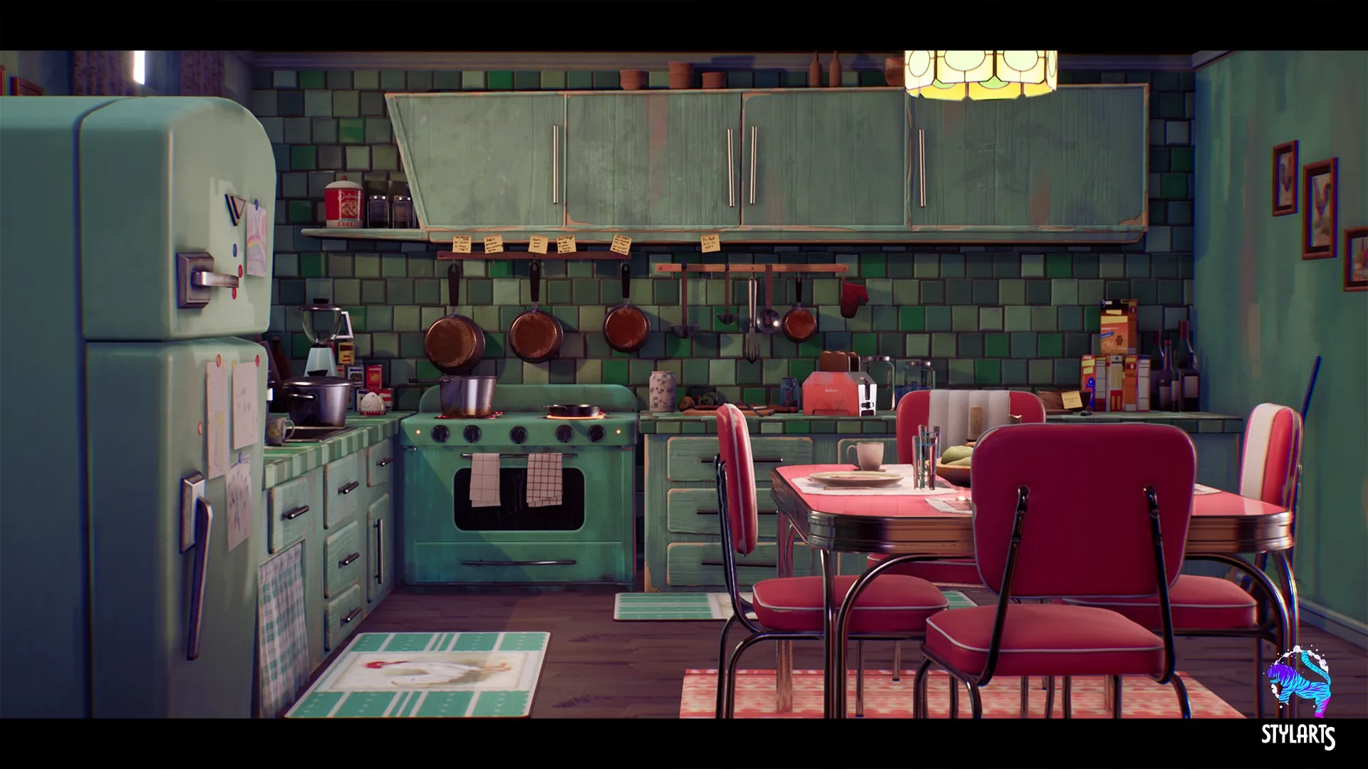 Stylized House Interior