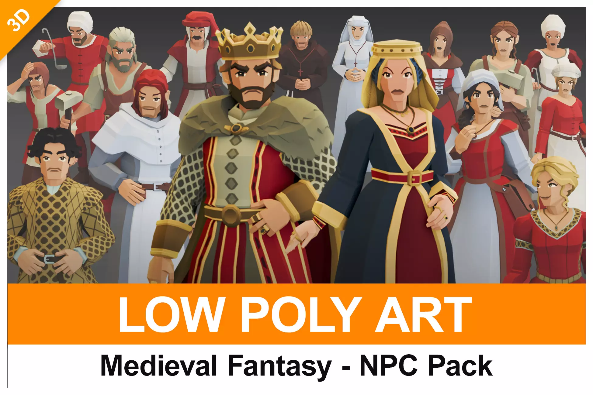 Low-Poly Medieval Fantasy - NPC Pack
