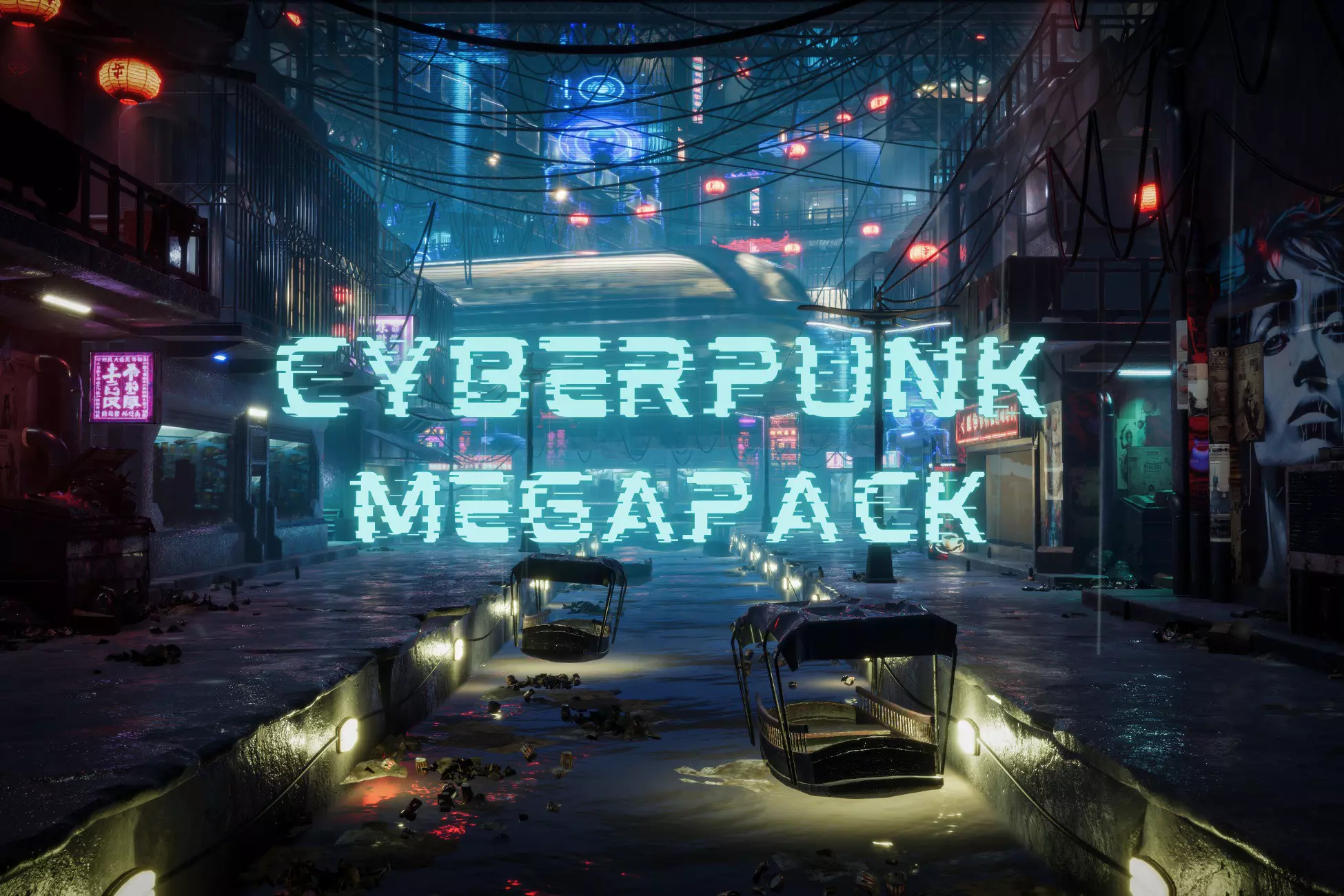 Cyberpunk City (Cyberpunk, Cyberpunk City, Sci-Fi City)