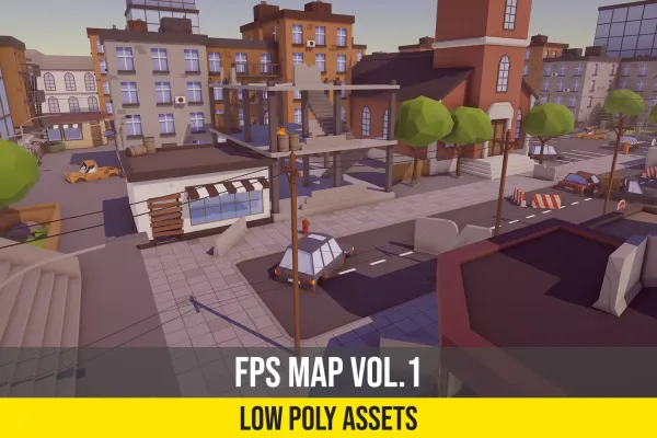Low Poly FPS Map Vol.1