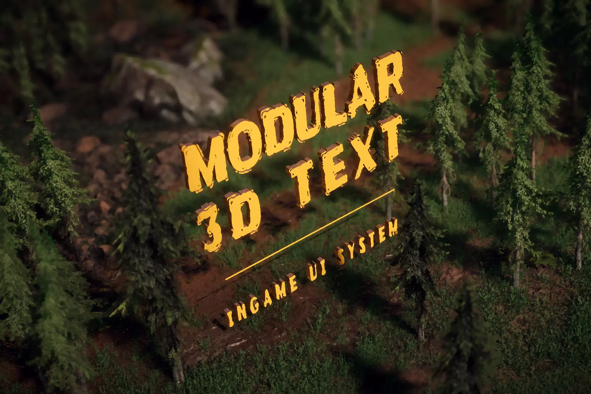 Modular 3D Text - In-Game 3D UI System
