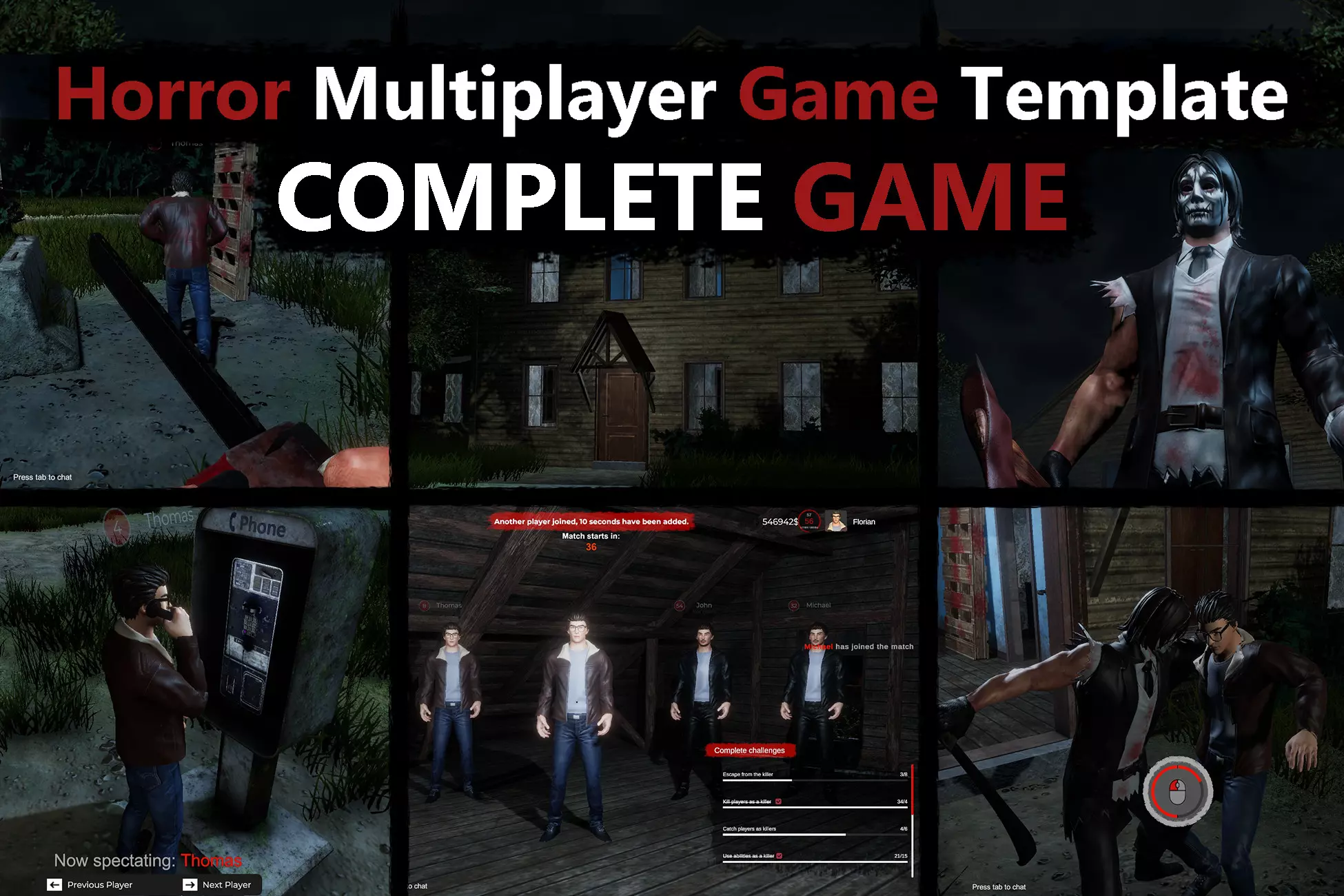 Horror Multiplayer Game Template