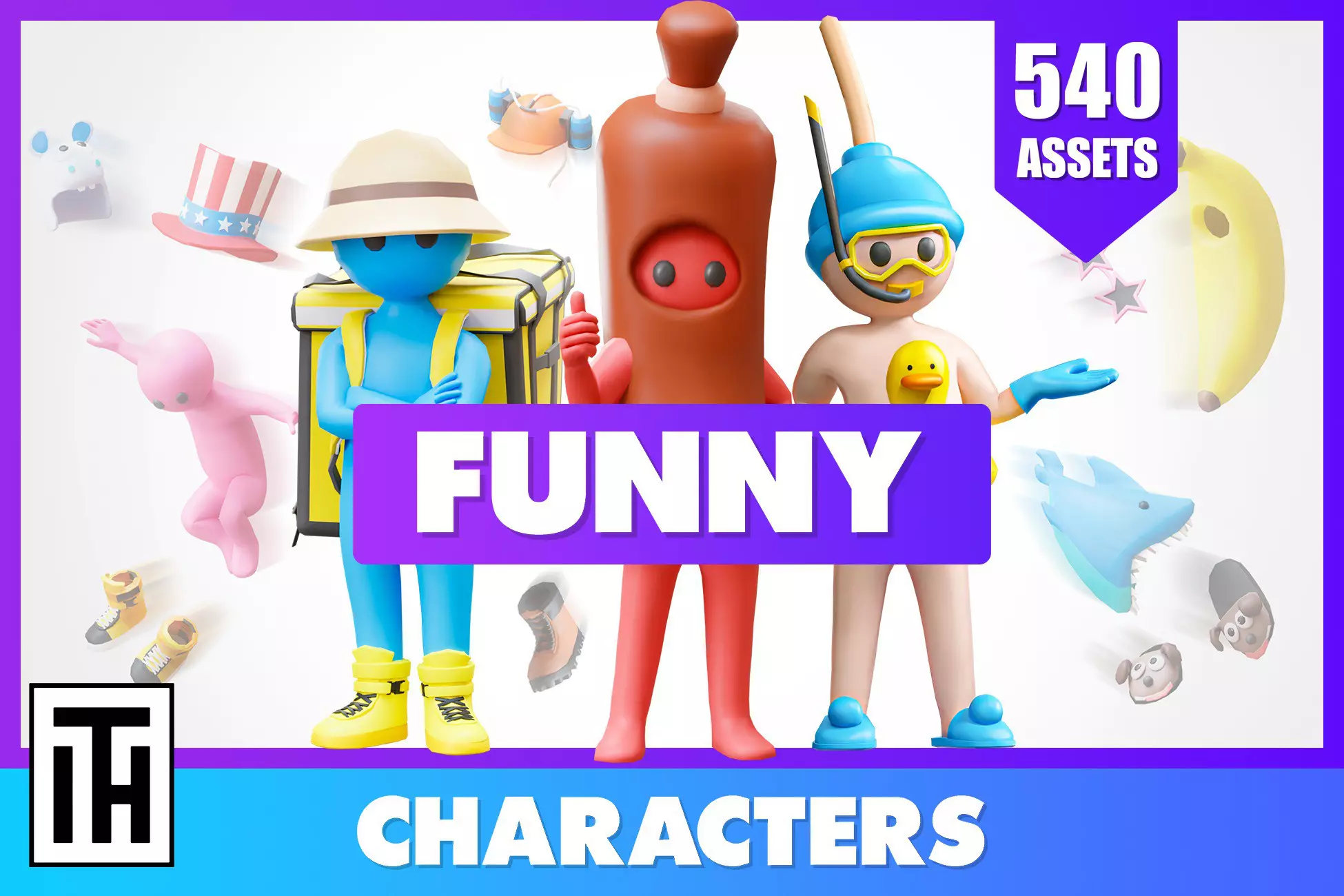 Funny Characters - Modular Animated Pack