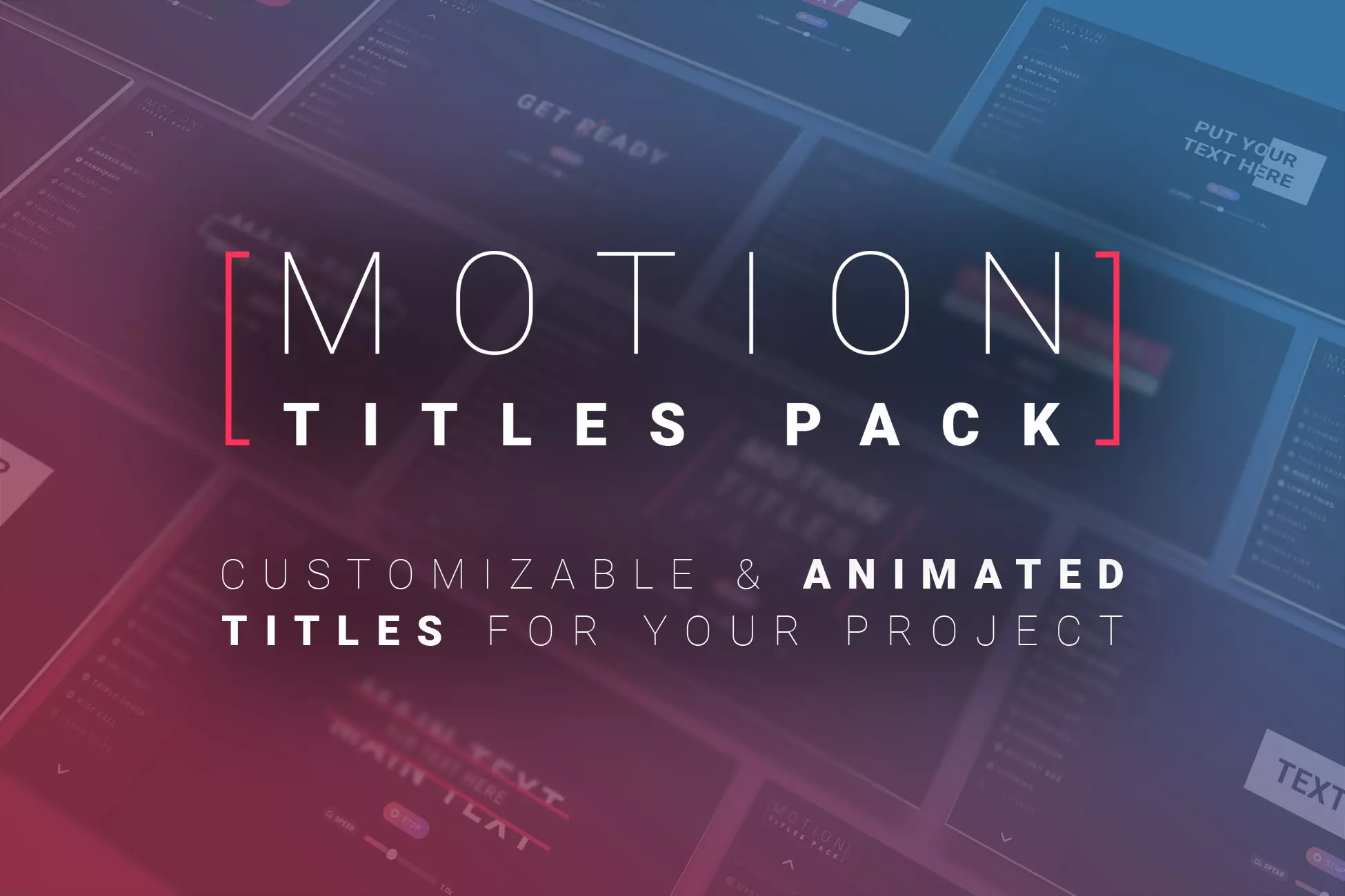 Motion Titles Pack