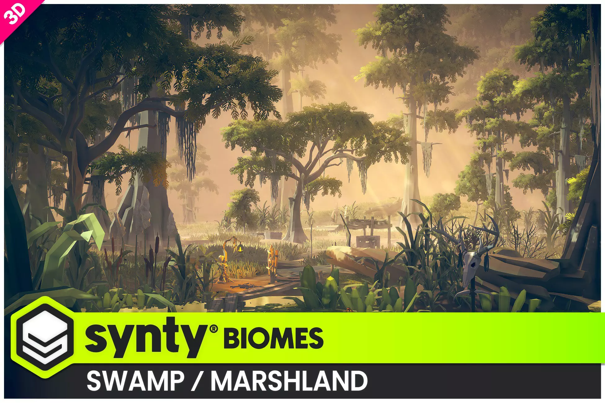 POLYGON - Swamp Marshland - Nature Biomes - 3D Environment Art by Synty