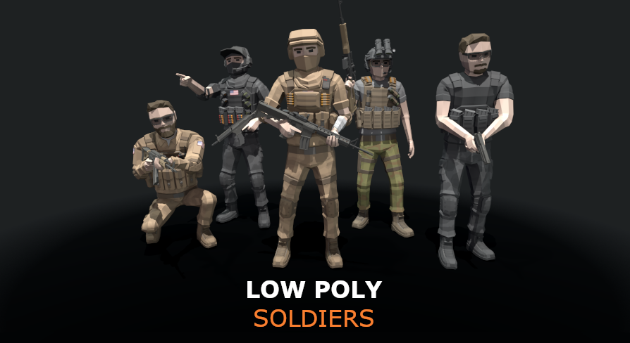 Low Poly - Soldiers