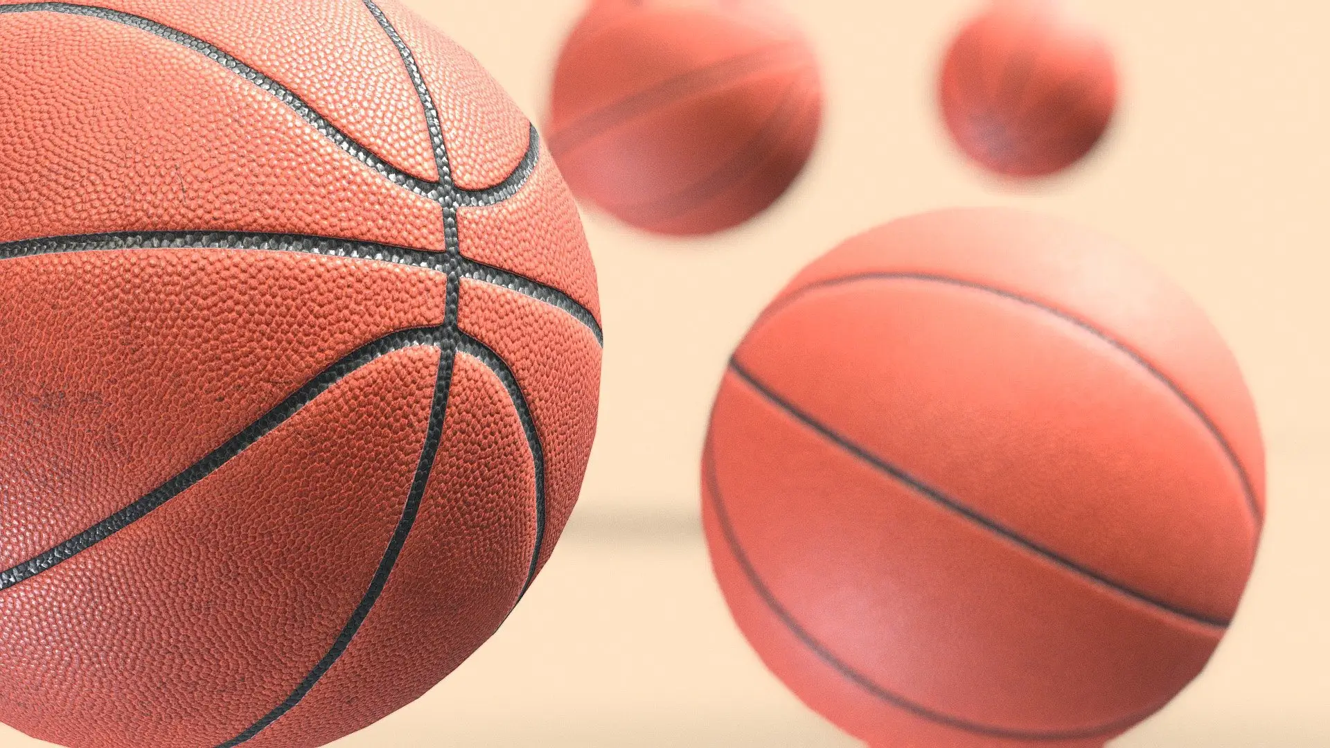Basketballs - Clean & Dirty - PBR Game ready