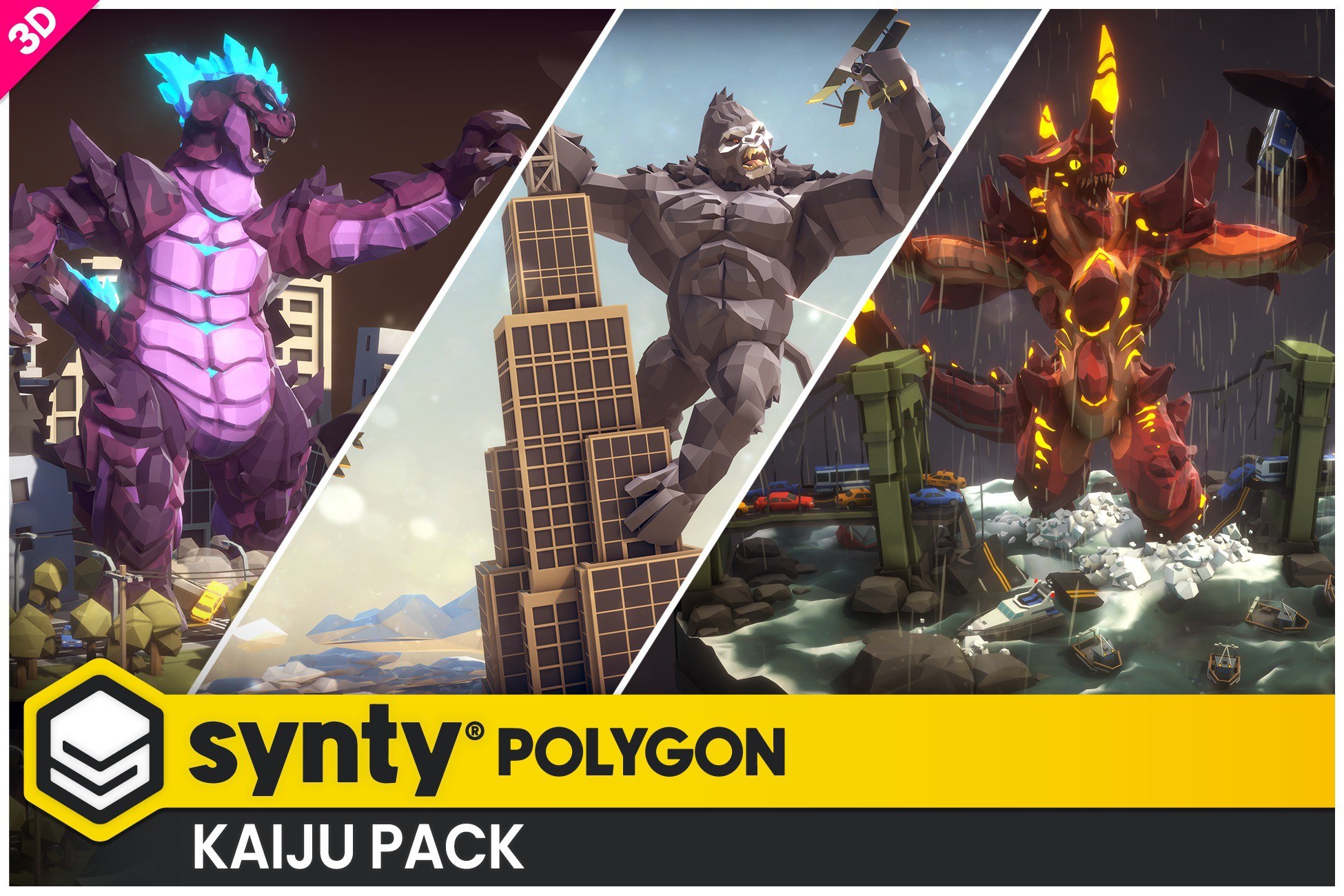 POLYGON - Kaiju Pack - Art by Synty