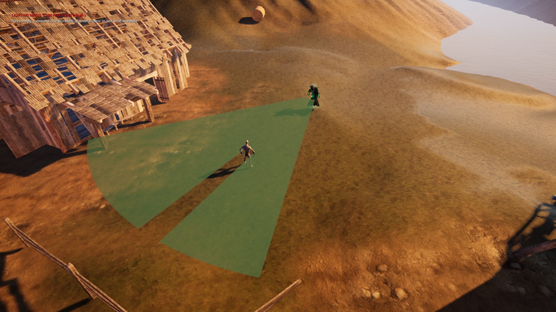 Line Of Sight. Dynamic mesh.