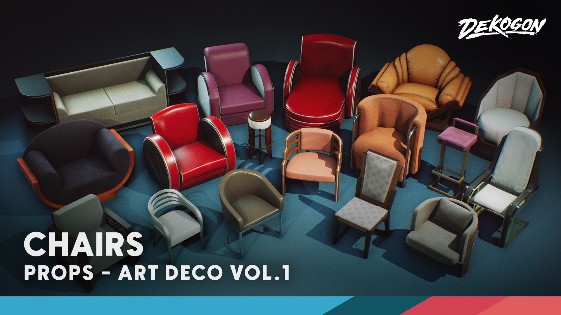 Art Deco Furniture and Props VOL.1 - Chairs