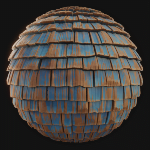 Wooden Roof Tiles 01