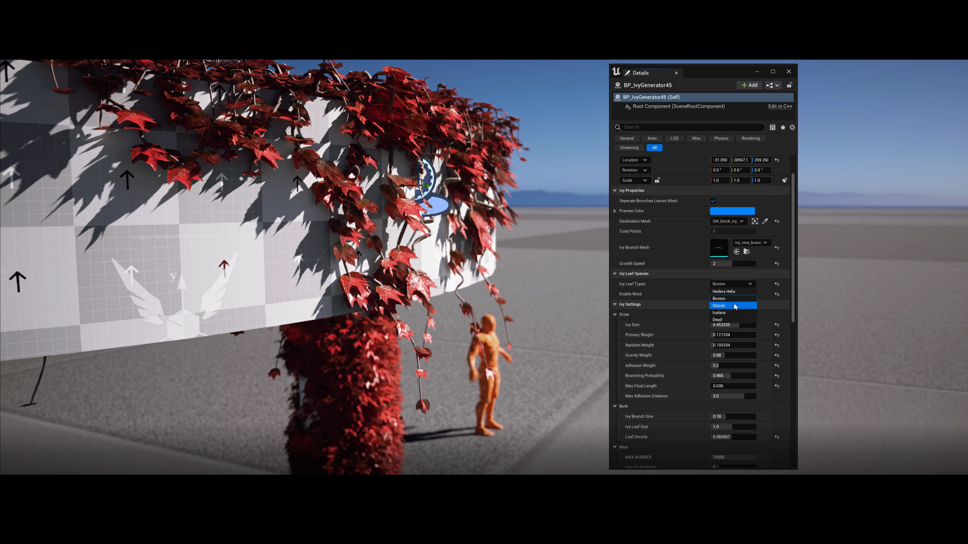 Crazy Ivy Realistic Ivy Generator Vine Plugin - Grow Procedural Plants in Editor