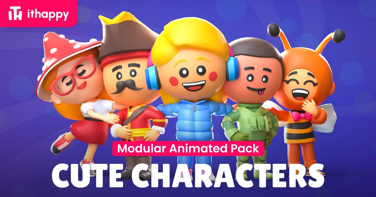 Cute Characters – Modular Animated Pack