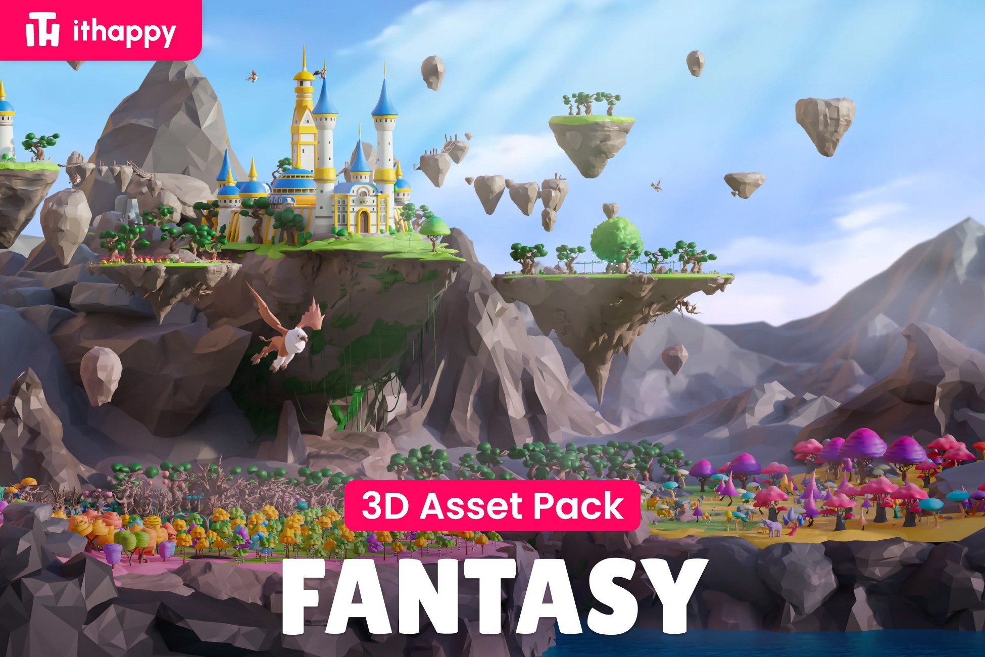 Fantasy - Low Poly 3D Models Pack
