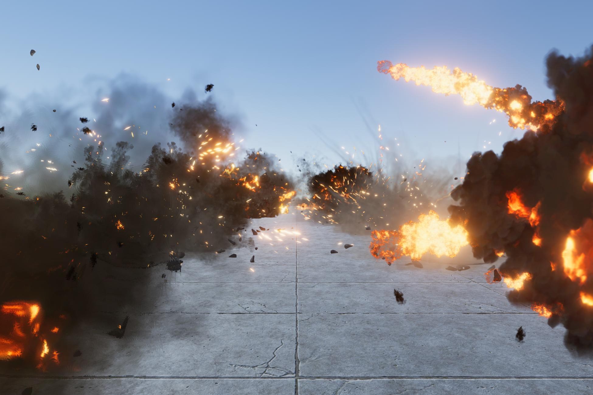 3D Fire and Explosions