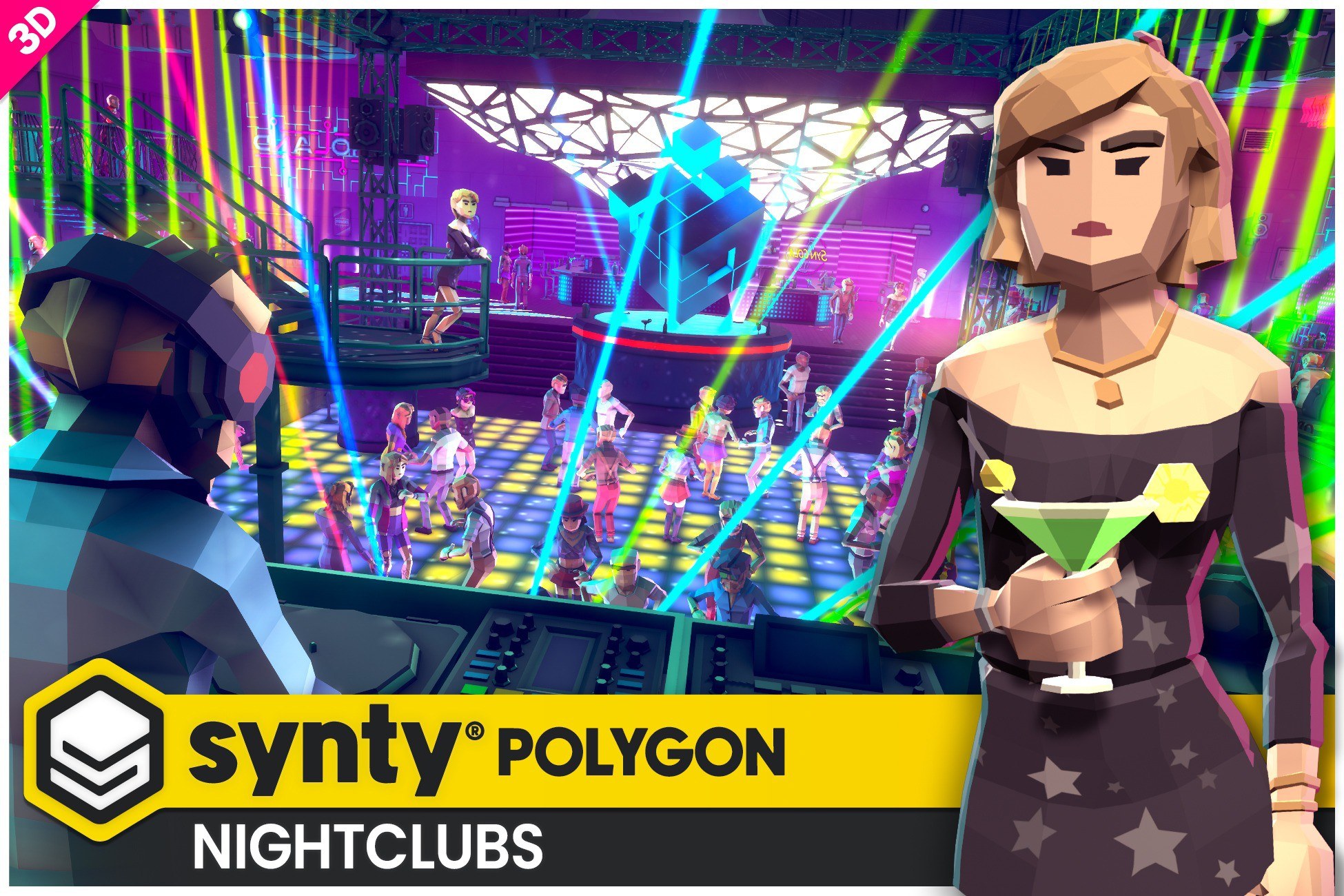 POLYGON - Nightclubs Pack - Art by Synty