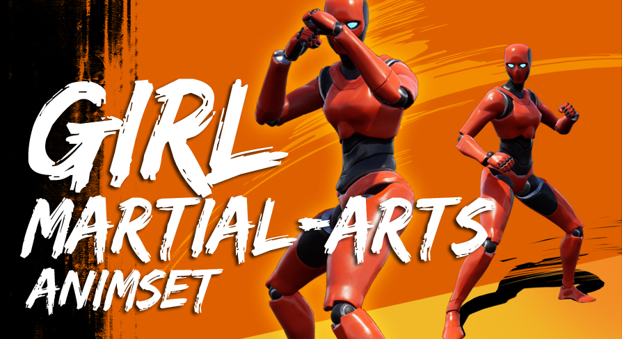 Girl Martial Arts AnimSet
