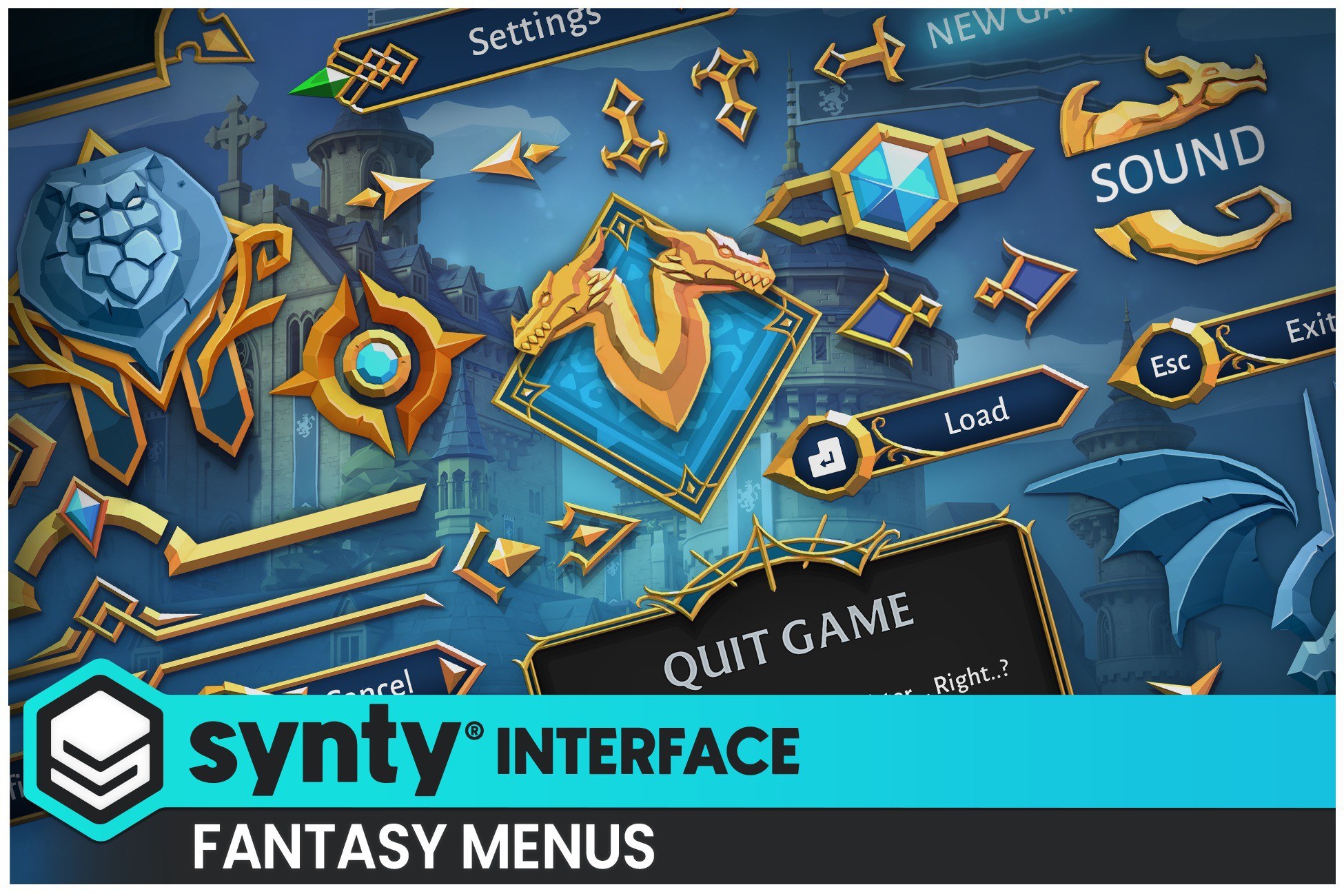 Fantasy Menus - Synty INTERFACE - GUI