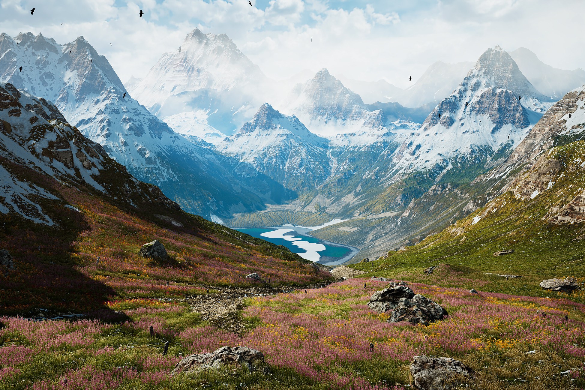 Alpine Lake Environment (BUILT-IN version)