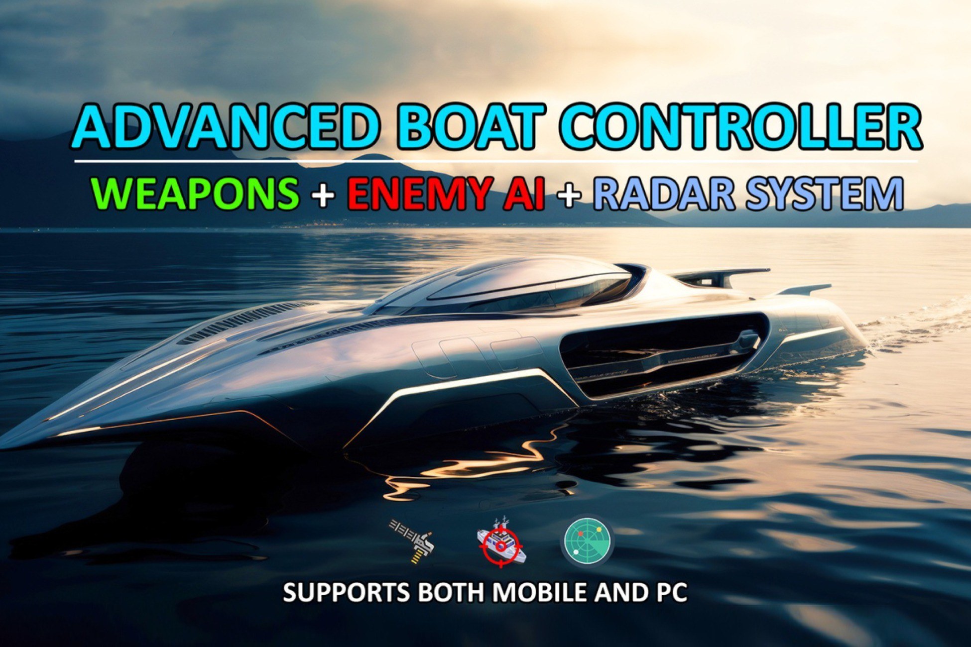 Boat Controller with Shooting Capabilities for Both Mobile and PC