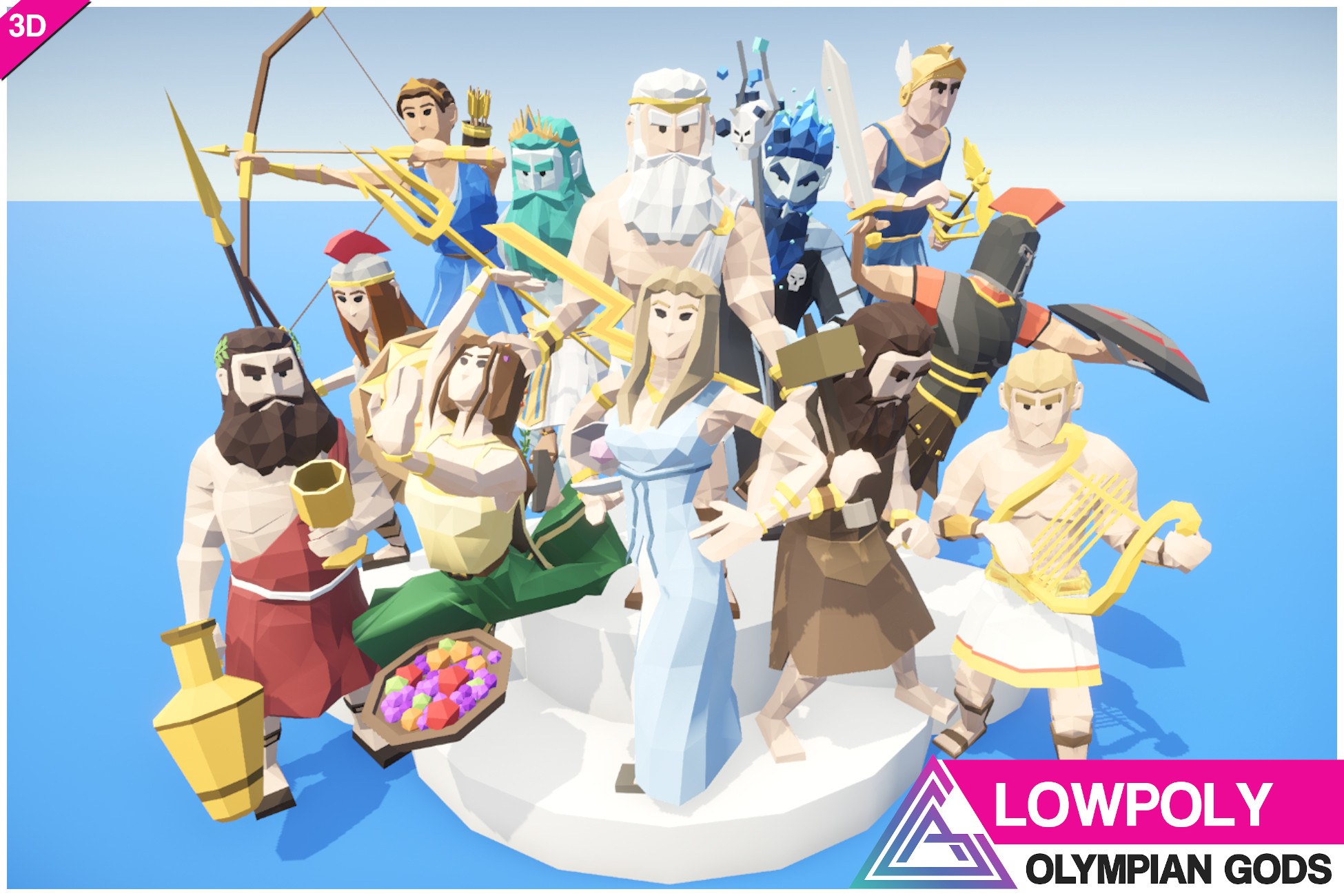 LOWPOLY - Olympian Gods