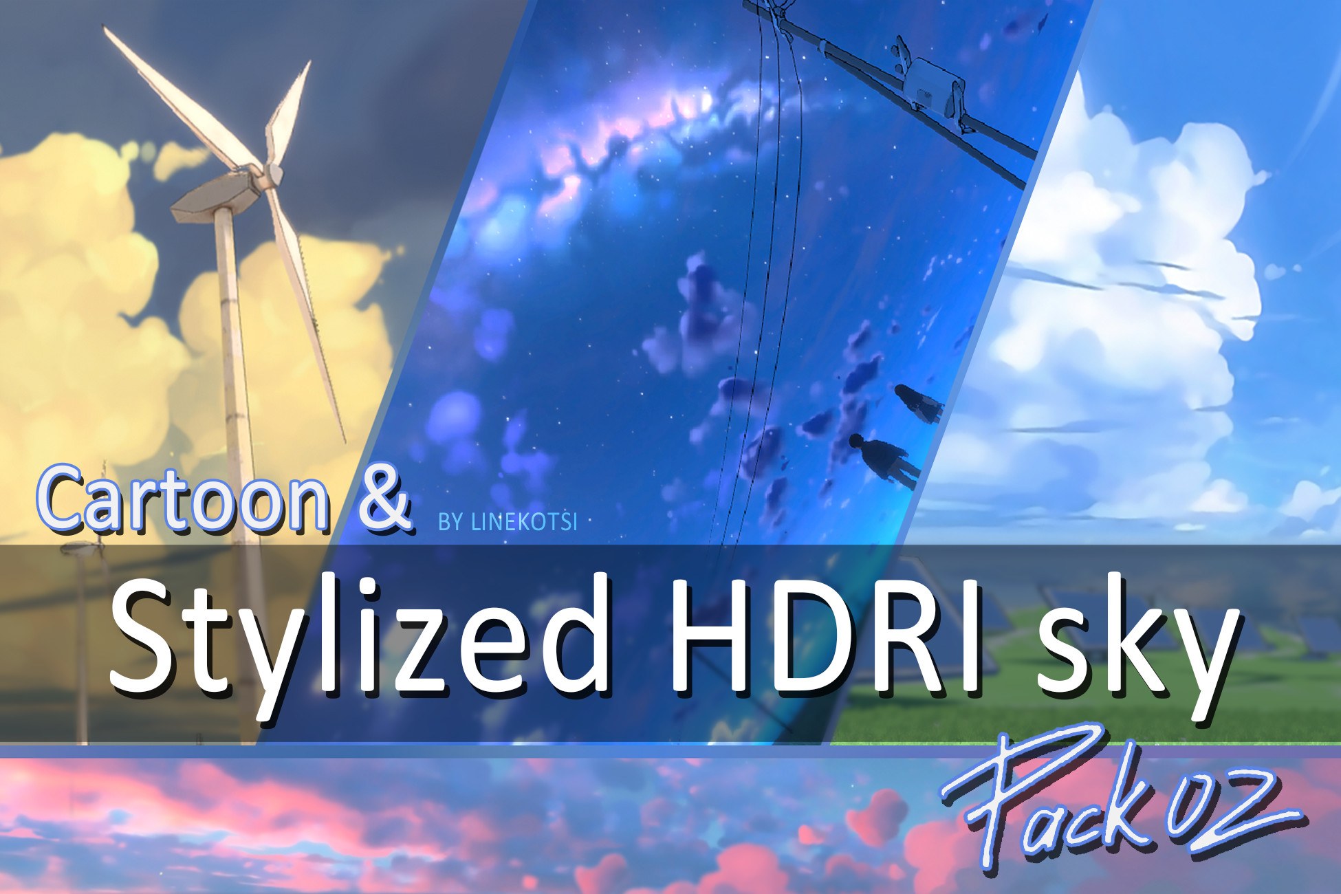 Cartoon & Stylized HDRI sky Pack 02