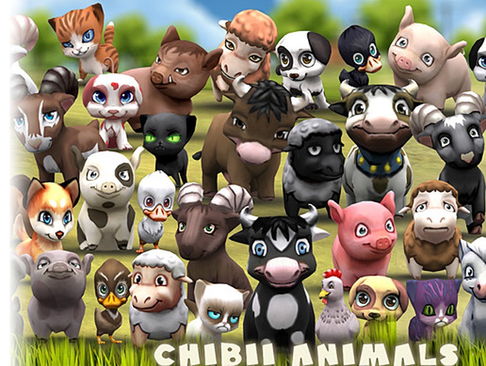 Chibii 10 Animals Pets Bundle