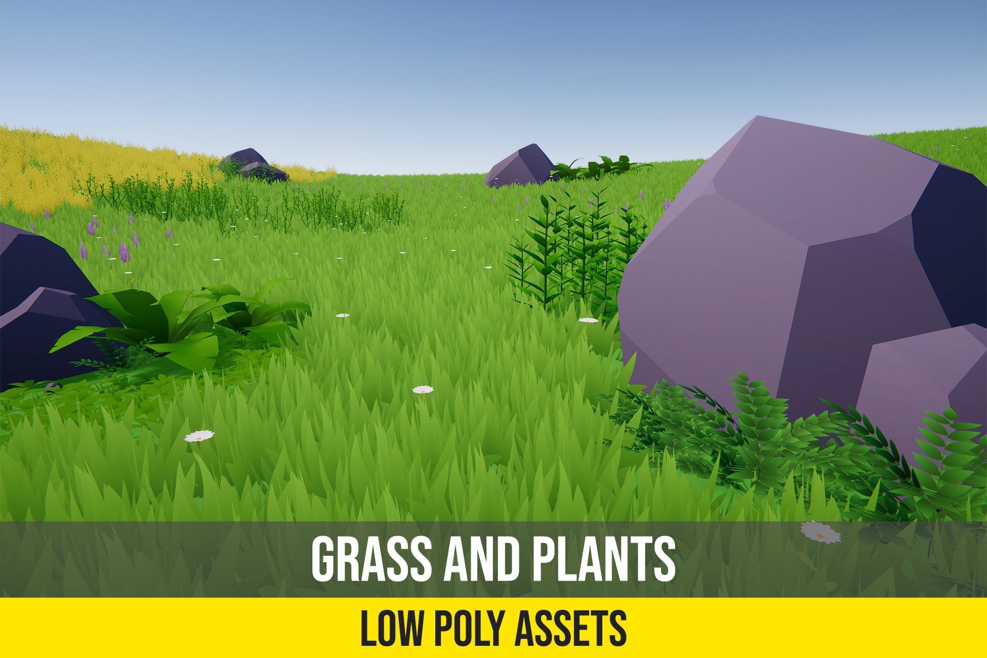 Cartoon Grass and Plants