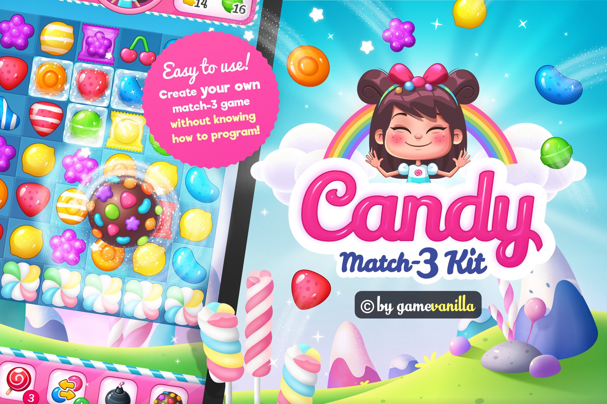 Candy Match 3 Kit