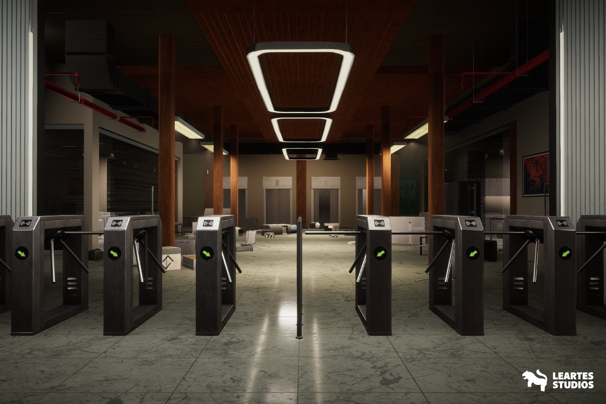 Office Corridor Environment