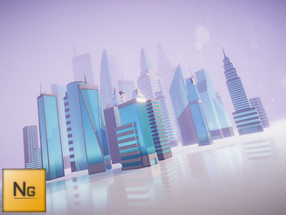 LowPoly City Vol.2 Skyscrapers