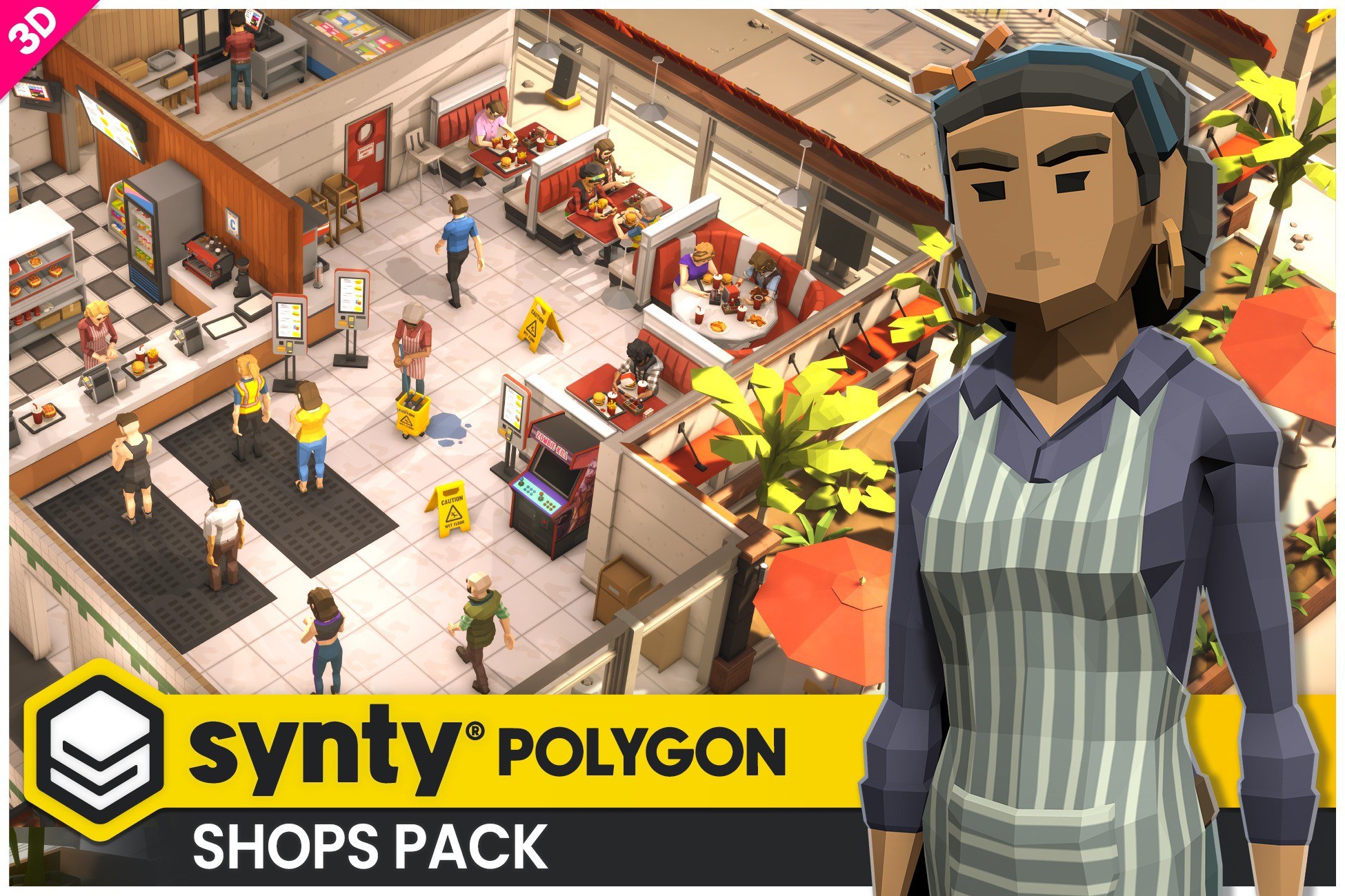 POLYGON - Shops Pack - Art by Synty