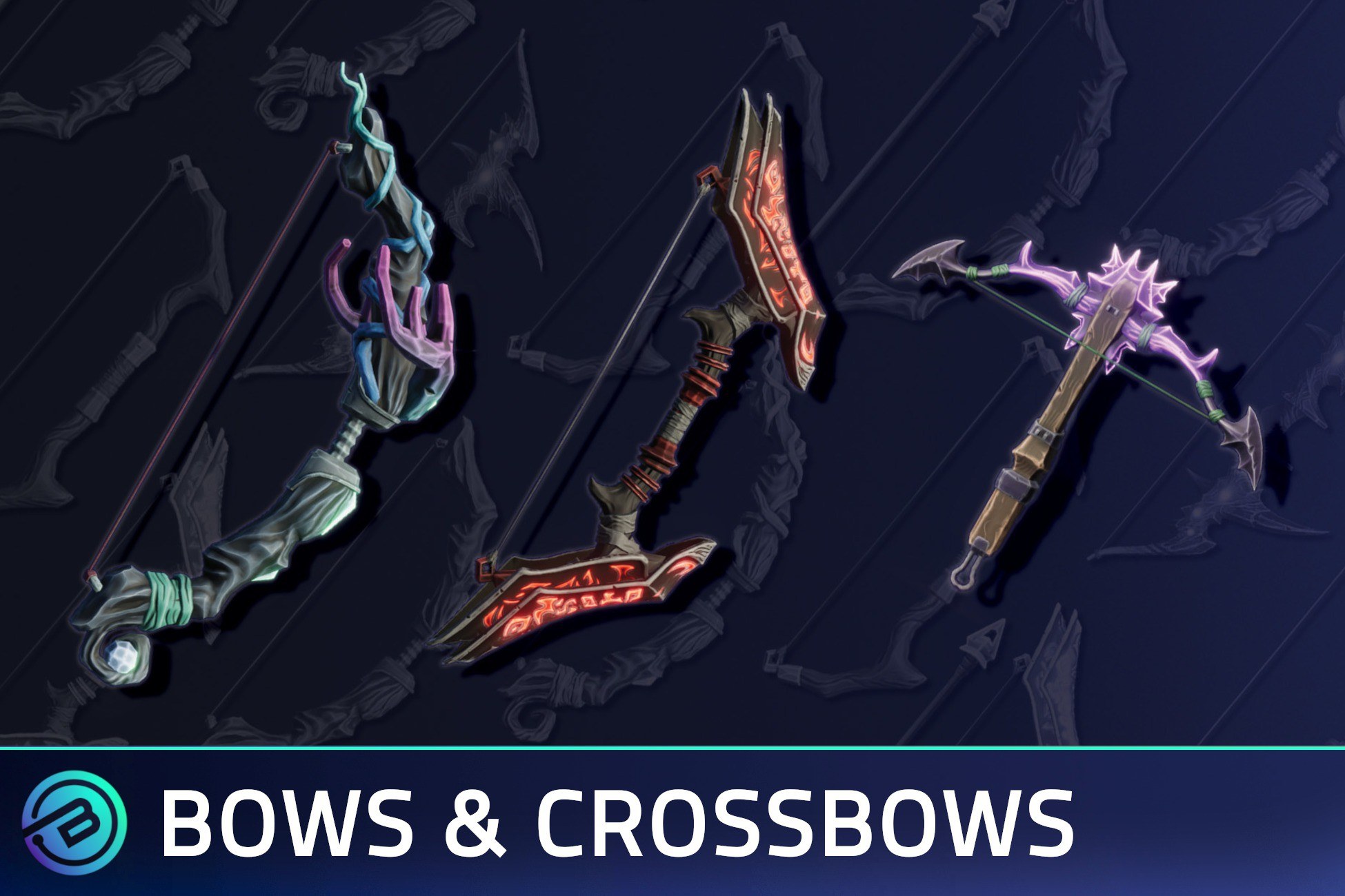 Stylized Bows & Crossbows - RPG Weapons