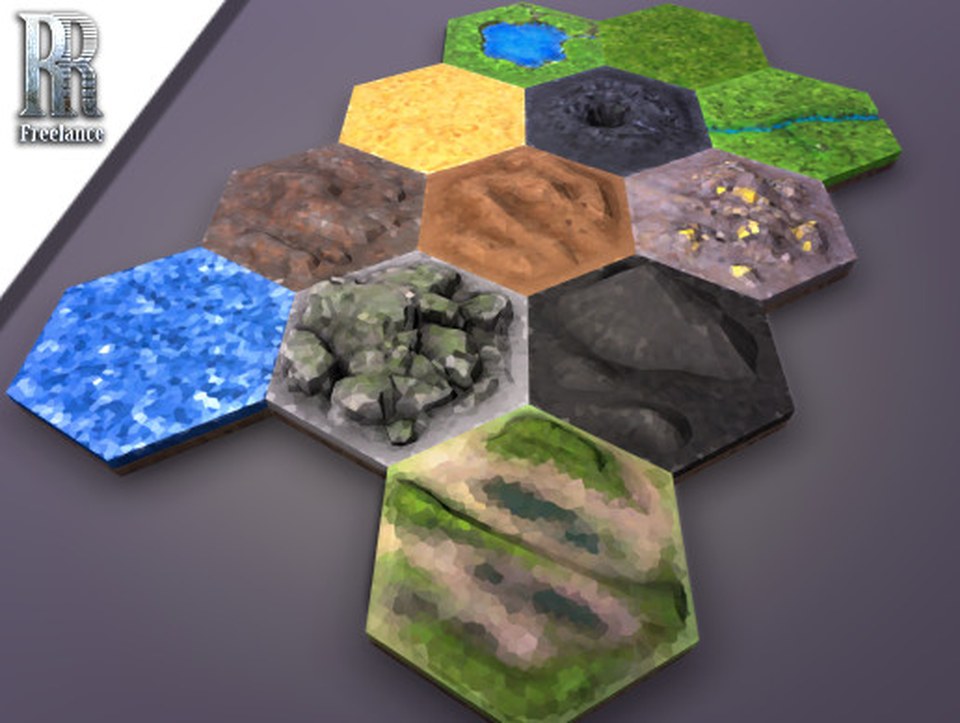 HexLands - Low Poly Style