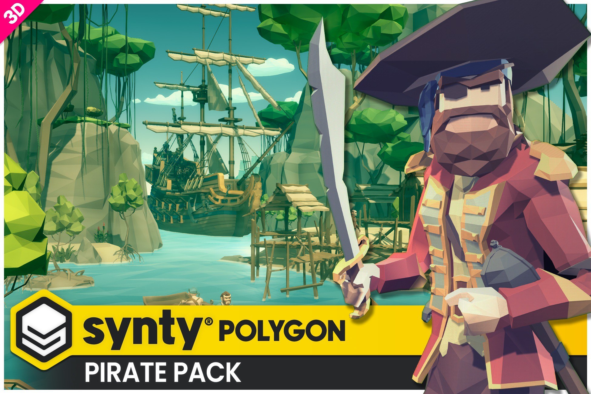 POLYGON - Pirate Pack - Art by Synty
