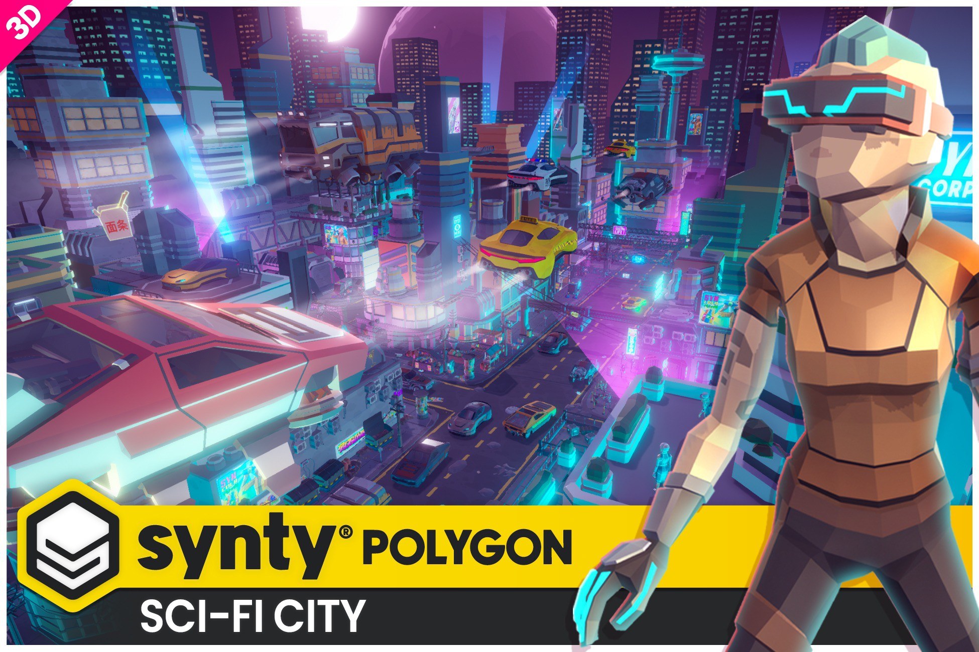 POLYGON - Sci-Fi City Pack - Art by Synty