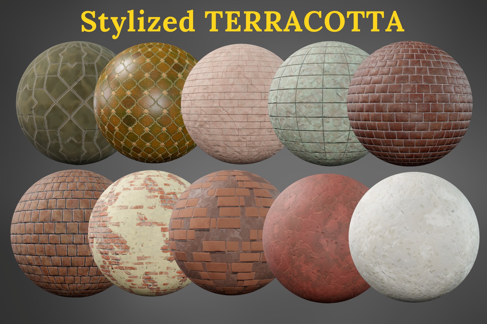 Stylized Terracotta Materials