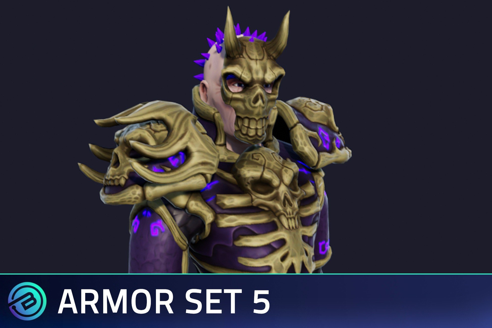 Bonelord Armor Set - Stylized RPG