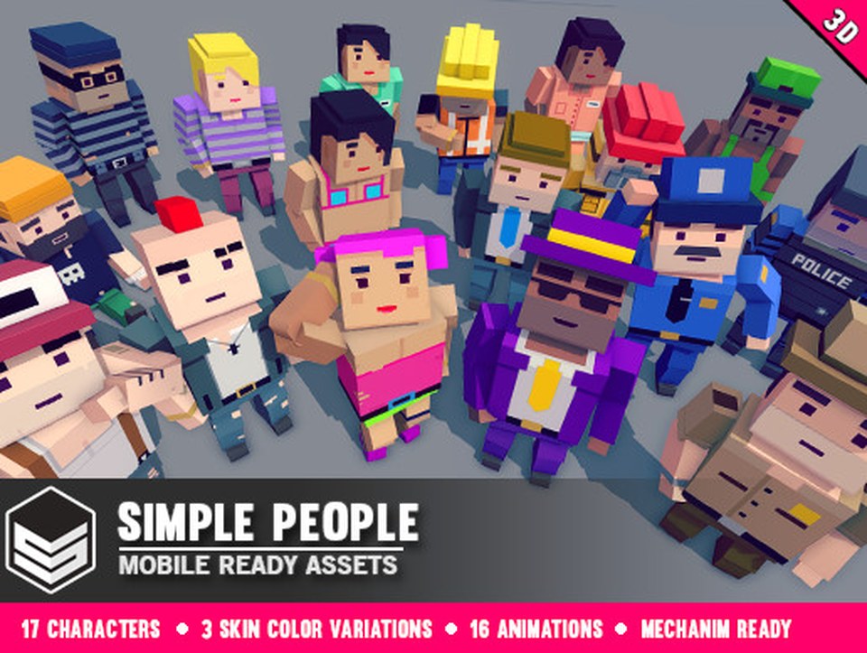 Simple People - Cartoon Characters