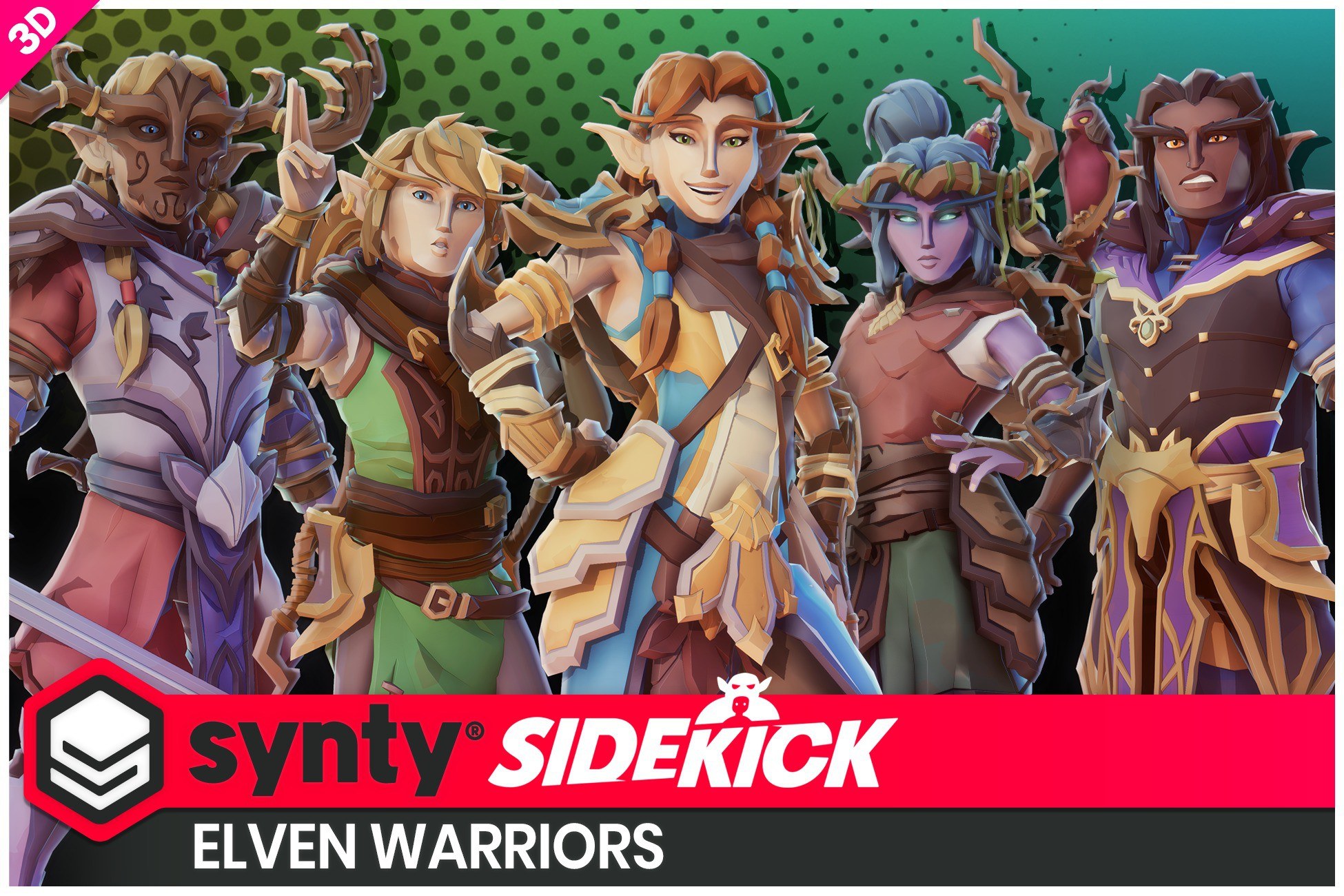 Elven Warriors – Sidekick Modular Characters by Synty