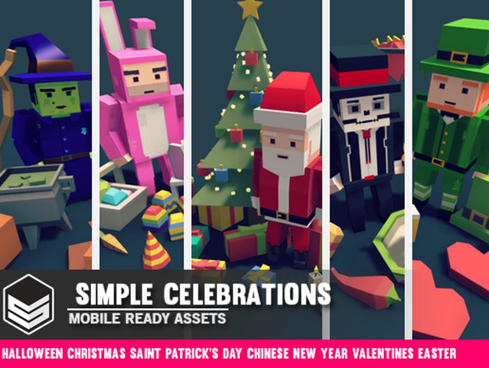 Simple Celebrations - Cartoon assets