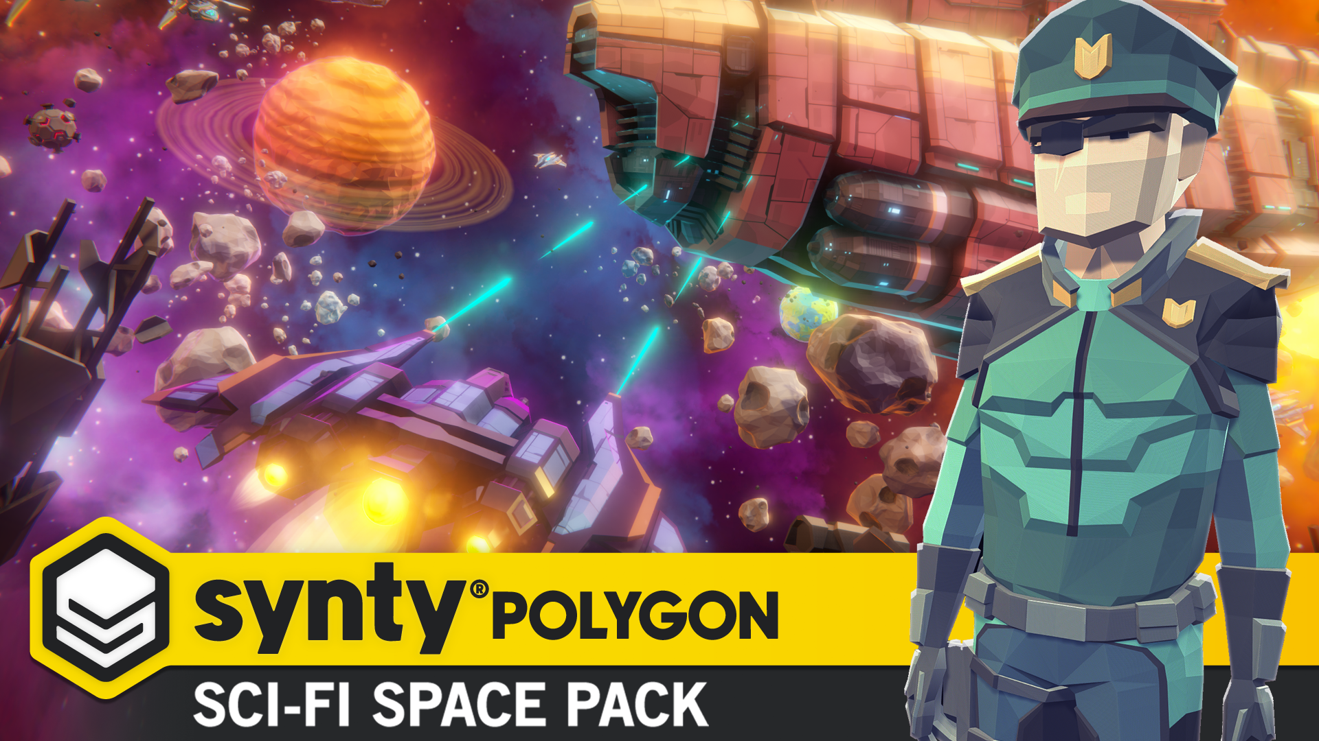POLYGON - Sci-Fi Space - Low Poly Modular Space Game Assets